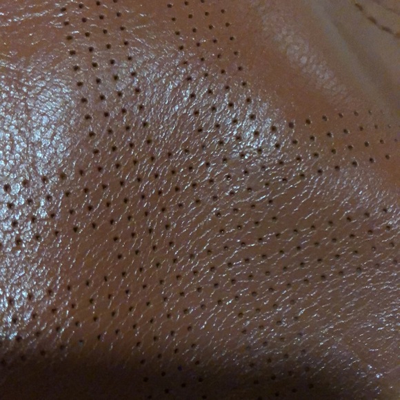 TODAY ONLY:BEAN POLE DARK ORANGE LEATHER 2 WAY BAG - tarnish & signs of wear - Picture 14 of 14